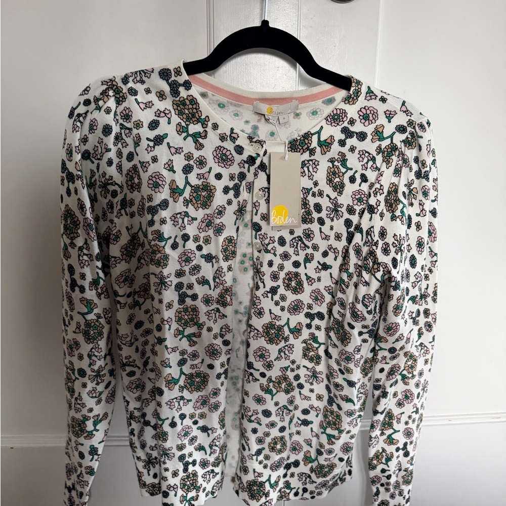 Boden Multicolor Floral Button-Up Top